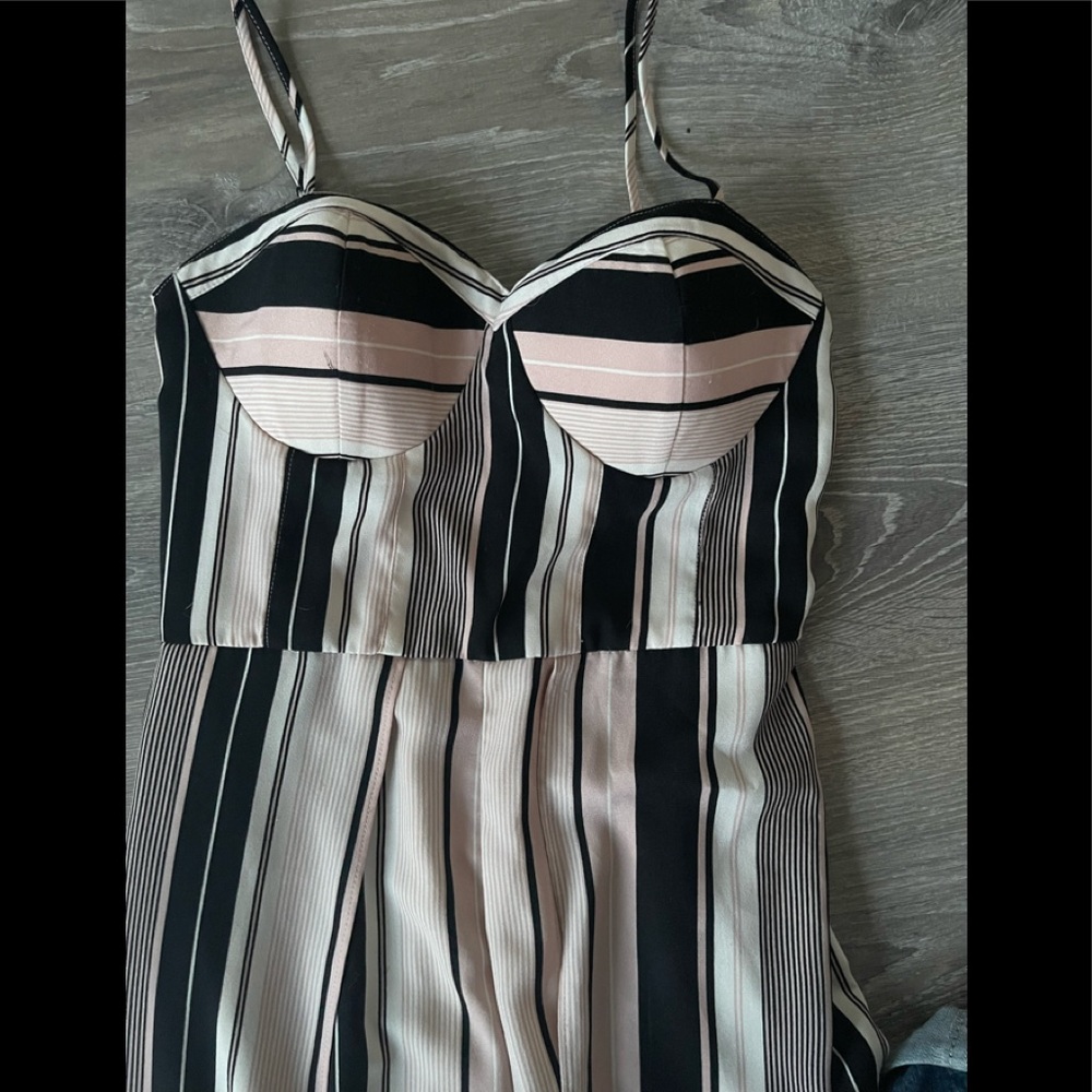 Beautiful stripped one piece panta suit